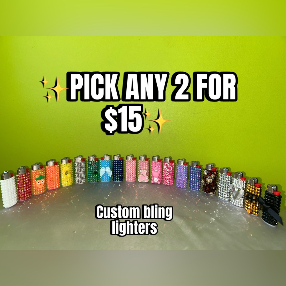 Sparkling Mini Bling Lighters